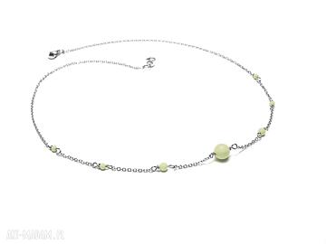 Alloys collection neon yellow pearls naszyjnik stal szlachetna