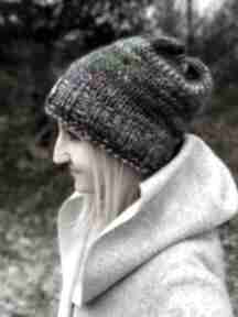 Lolorowa ciepła czapka the wool art, czapa, kolorowa na drutach, prezent
