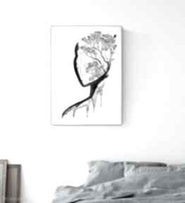 50x70 cm wykonana plakat, abstrakcja, elegancki minimalizm, obraz do plakaty art krystyna siwek