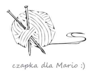 czapa dla mario 100% czapki aga made by hand zamówienie, ciepła, dziergana, merino, granatowa