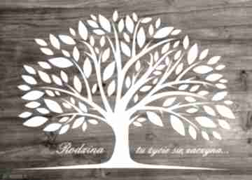Rustykalna alternatywna księga gości weselnych - drzewo wpisów 40x50 cm kreatywne wesele