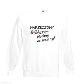 Bluza z nadrukiem dla narzeczonego, męża, prezent mąż, chłopak, urodziny, walentynki, para