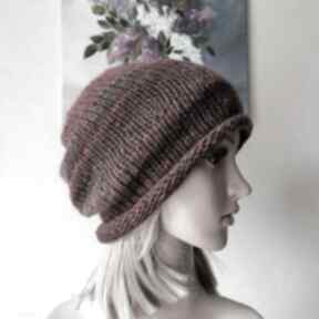 na - winne grona miła, ciepła, buena artis rękodzieło, bezszwowa druta, ręcznie wykonana czapka