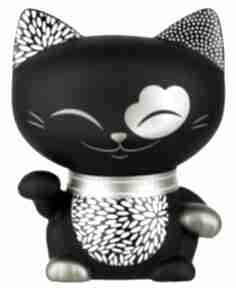 Skarbonka mani lucky cat czarna 20 cm pokoik dziecka kimmidoll poland