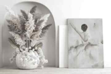 Balerina, ręcznie malowany olejny 70x100 cm diana abstract art abstrakcja, baletnica, dekoracja