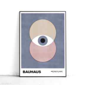 niebieski - format 61x91 cm plakaty hogstudio plakat, bauhaus, modny na prezent, desenio