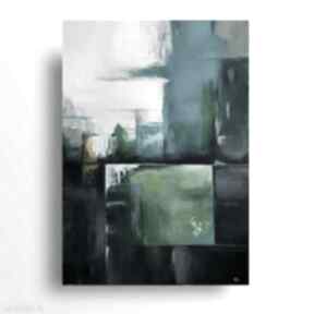 Abstrakcja obraz akrylowy 100x70 cm paulina lebida, akryl, nowoczesny, płótno