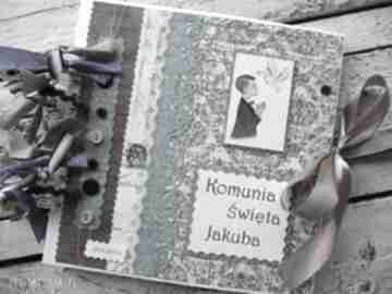 Album komunia scrapbooking albumy ma ju handmade