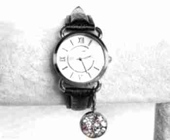 Zegarek damski na pasku skórzanym: z witrażową grafiką zegarki gala vena mozaikowy, mozaika