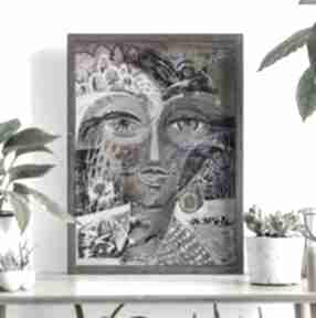 40x50 cm - kleopatra plakaty gabriela krawczyk plakat, wydruk, twarz, kobieta, obraz, portret