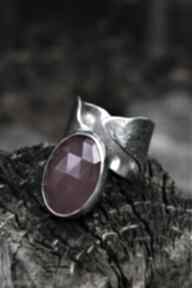 Pierścień z agatem dziki krolik pierścień-z minerałem