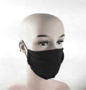 Megaczarna duża maska wygodna z regulatorami maseczki luci and