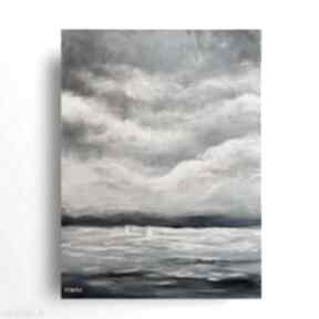 akrylowy formatu 60x80 cm paulina lebida morze, akryl, obraz, płótno