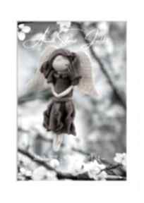 Metryczka plakat z aniołem pokoik dziecka angel style z anioł dla urodzeniowa