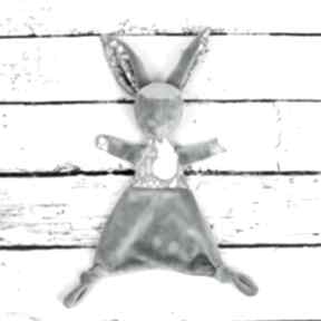 Luluś królik dla śpiący lisek szary maskotki nuva art pierwsza, prezent noworodka, przytulanka