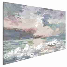 Obraz na płótnie - abstrakcja morze fale kolorowy 120x80 cm 89101 vaku dsgn, kolory