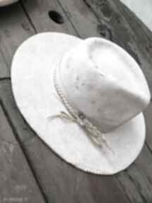 Fedora beżowa kapelusze fascynatory kapelusz, filc
