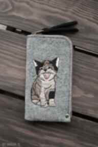 Etui na telefon z kotkiem happyart smartfon, pokrowiec, futerał, prezent, koci wzór, zwierzęcy