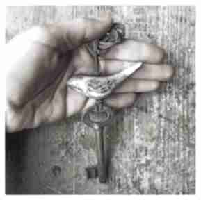 na kluczu IV wylęgarnia pomysłów ceramika, wisior, ptak, klucz