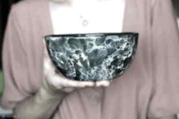 Miska ceramiczna zielony marmurek 500ml prezent do domu kuchni jadalni ceramika ciepliki