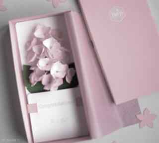 Karteczki 3d kartki mira flowers93 gratulacje, różowe, prezent, niemowląt