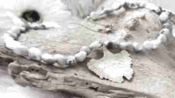 Wisiorek z mosiężnym liściem miłorzębu i kamieniami amazonitu wisiorki art soller naszyjnik