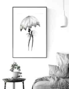 Obraz 50x70 cm wykonany ręcznie 3525588 art krystyna siwek do salonu, grafika czarno biała