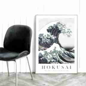 Hokusai the great wave off kanagawa - 40x50 cm hogstudio plakat, plakaty, do wnetrza, obraz