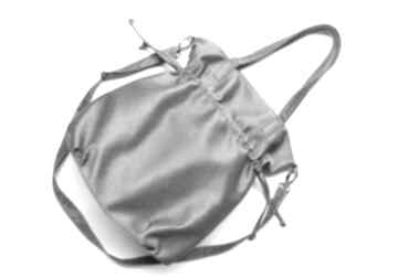 sakiewka tkanina szara na ramię torebki niezwykle hobo, sack, elegancka, nowoczesna
