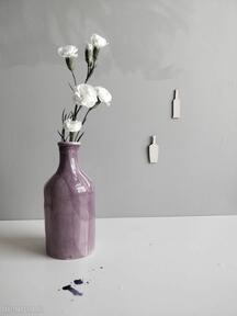 Butelka ceramiczna - wazon ceramika kate maciukajc, decor, dom, prezent