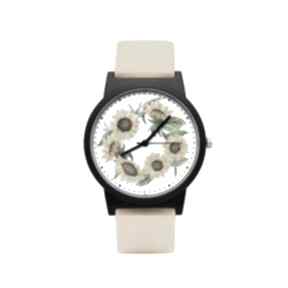 Zegarek z silikonowym paskiem słoneczniki zegarki ludowe love kwiatowy, radosny, kolorowy