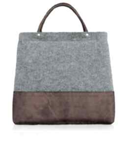 Shopper bag simple nude torebki bags philosophy filc