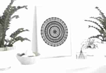 Mandala 50x70cm małgorzata domańska plakat, obraz, ilustracja, folk, etno