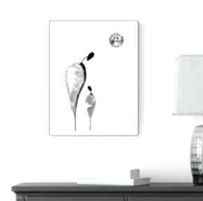 30x40 cm wykonana ręcznie - elegancki minimalizm, obraz do art krystyna siwek grafiki salonu
