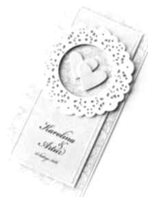 Kartka ślubna personalizowana - wzór scrapbooking kartki