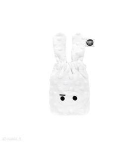 White funny bunny bag worek, plecak, torebka, kosmetyczka