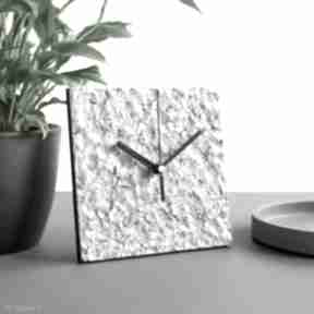 Industrialny zegar z papieru recyklingu zegary studio blureco surowy, ekologiczne dodatki