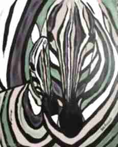 Obraz akrylowy "barwy miłości " ewa mościszko zebry, zwierzęta, krajobraz