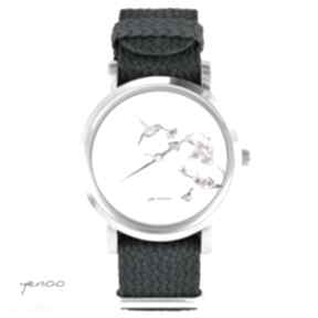 Zegarek, bransoletka - koliber - grafitowy zegarki yenoo