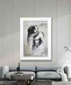 Lovers - 50x70 galeria alina louka kobieta plakat, miłość, mężczyzna, para do sypialni