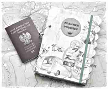Planner podróży, pamiętnik z personalizacją wrzosowisko planer, organizer, podróżnik