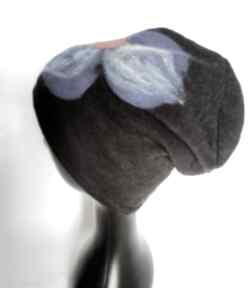 Czapka wełniana handmade-czapka handmade na podszewce, rozmiar