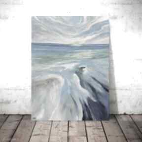 Morze obraz akrylowy formatu 30x40 cm paulina lebida, płótno, akryl, nowoczesny