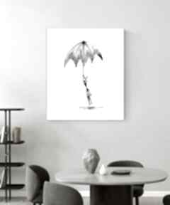 Grafika 40x50 cm wykonana ręcznie 3620677 art krystyna siwek czarno biała, obrazy abstrakcyjne