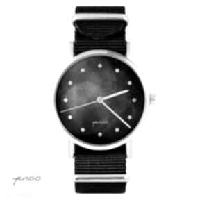 czarny, zegarki yenoo zegarek, bransoletka, nato, klasyczny, grafika, prezent
