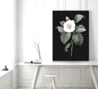 Plakat black 40x50 cm plakaty hogstudio vintage, obraz, kwiat, prezent