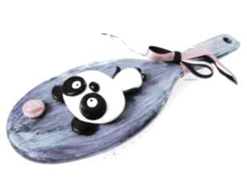 Szczotka do włosów panda ozdoby anibyleco, modelina, fimo