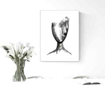 Grafika A3 cm wykonana ręcznie, plakat, abstrakcja, elegancki minimalizm, obraz do salonu