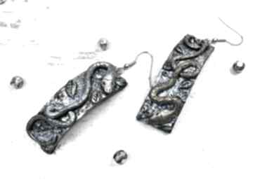Długie, wiszące kolczyki "węże" kameleon, wąż, biżuteria pomysł na prezent