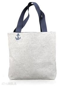 Tote "polski len - marine" torebki bags philosophy